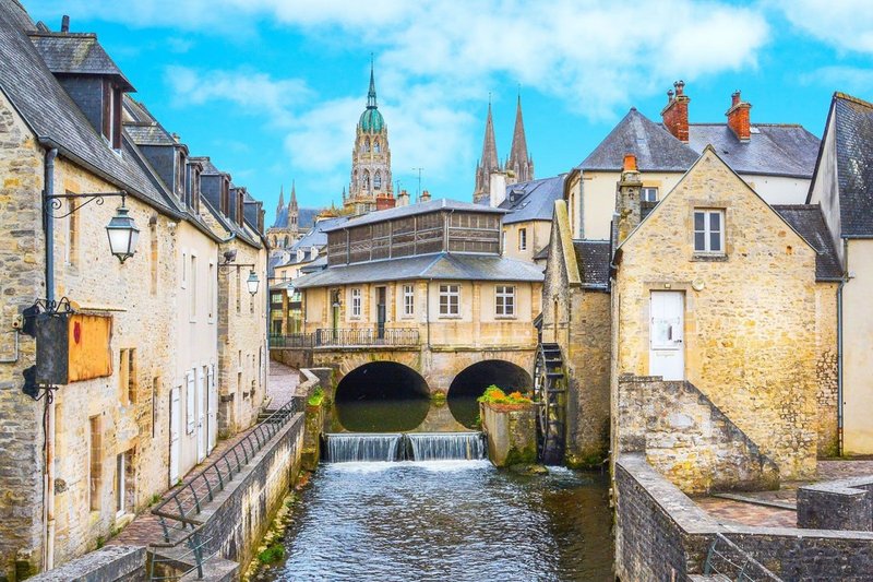 Normandy canal in Bayeux